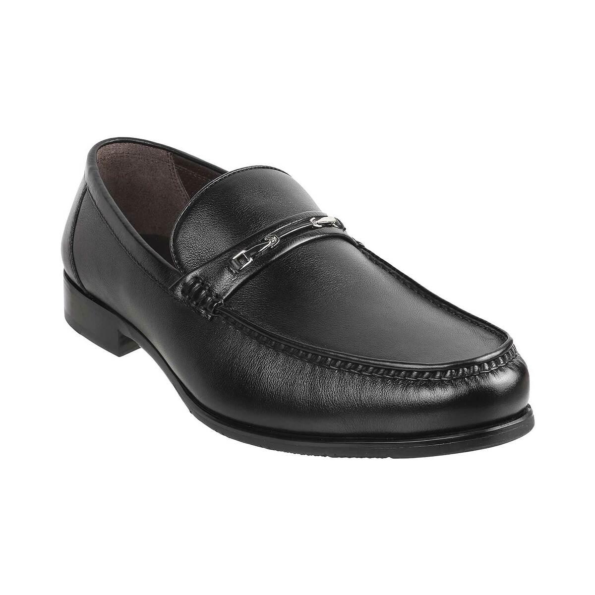 Buy Men Black Formal Moccasin Online | SKU: 14-1397-11-40-Metro Shoes