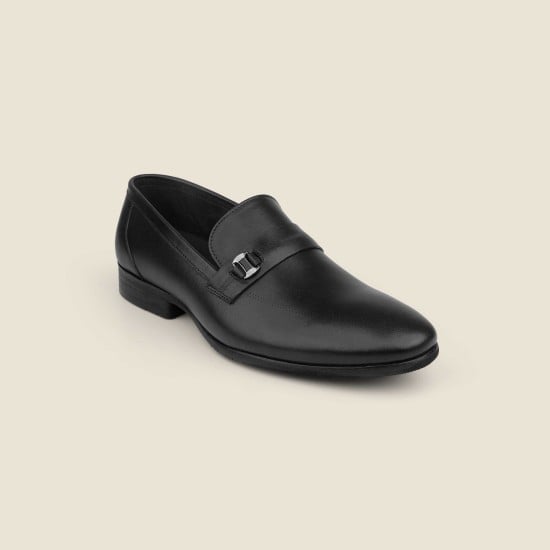 Men Black Formal Moccasin