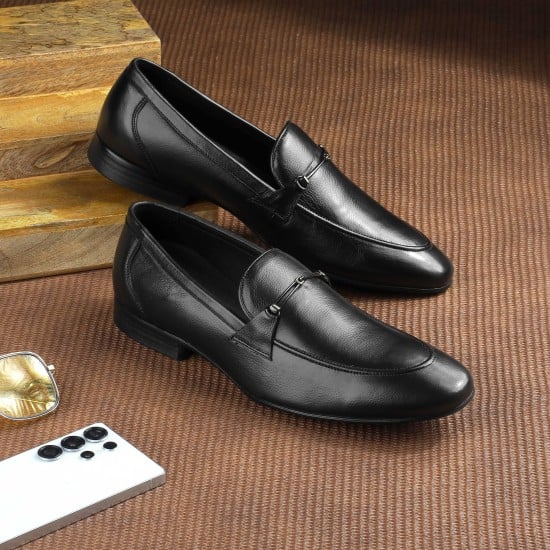 Men Black Formal Moccasin