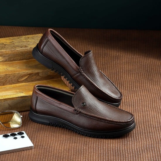Men Brown Casual Loafers