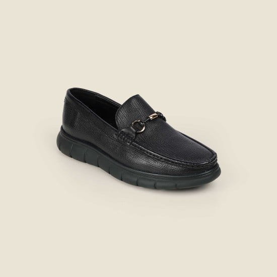 Men Black Formal Moccasin
