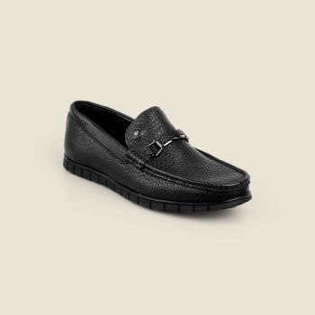 Buy Davinchi Men Black Casual Loafers Online | SKU: 14-1424-11-40