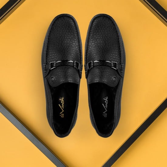Men Black Casual Loafers