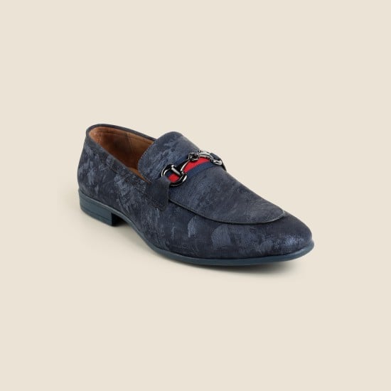 Men Blue-multi Formal Moccasin