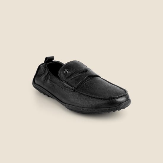 Men Black Casual Loafers