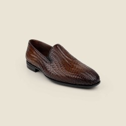 Men Tan Party Moccasin