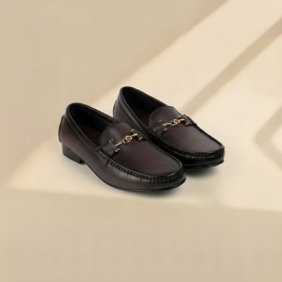 Men Brown Formal Moccasin