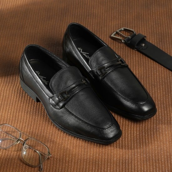 Men Black Formal Moccasin