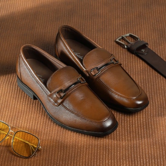 Men Tan Formal Moccasin