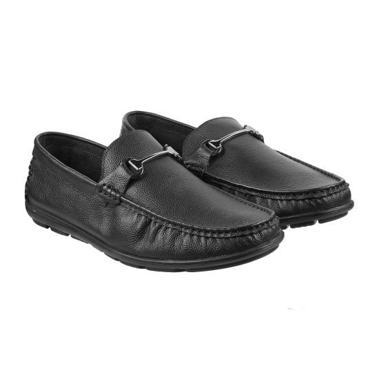 Men Black Casual Loafers