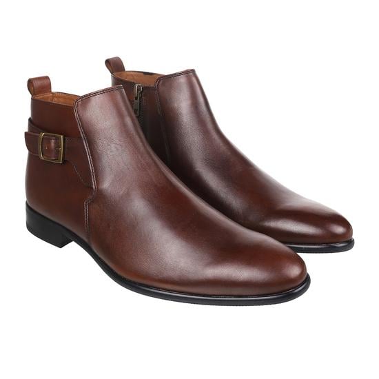 Men Brown Formal Boots