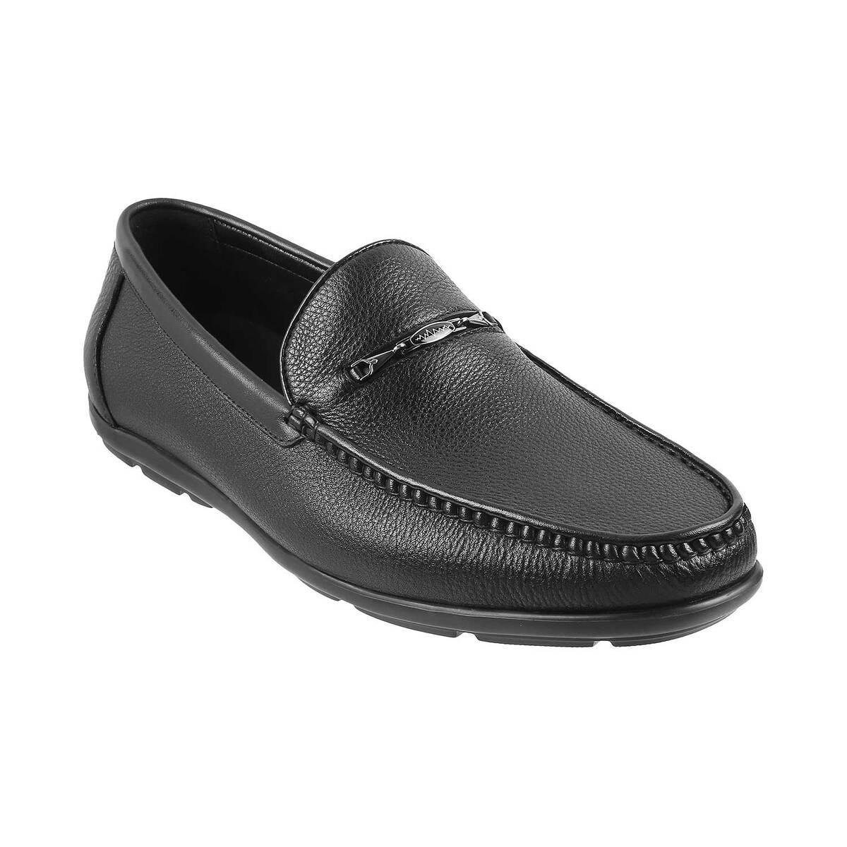 Buy Metro Mens Leather Black Loafers Size 6 UK 40 EU at Amazonin