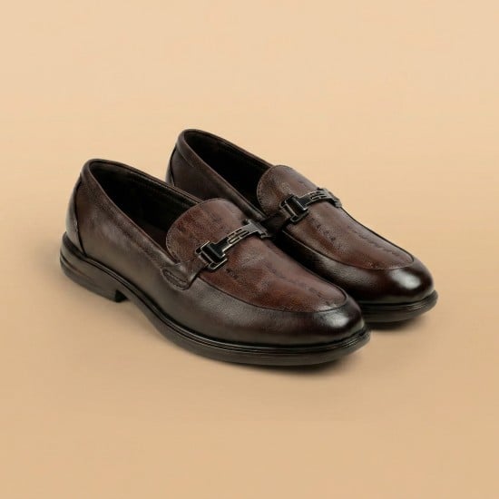 Men Brown Formal Moccasin