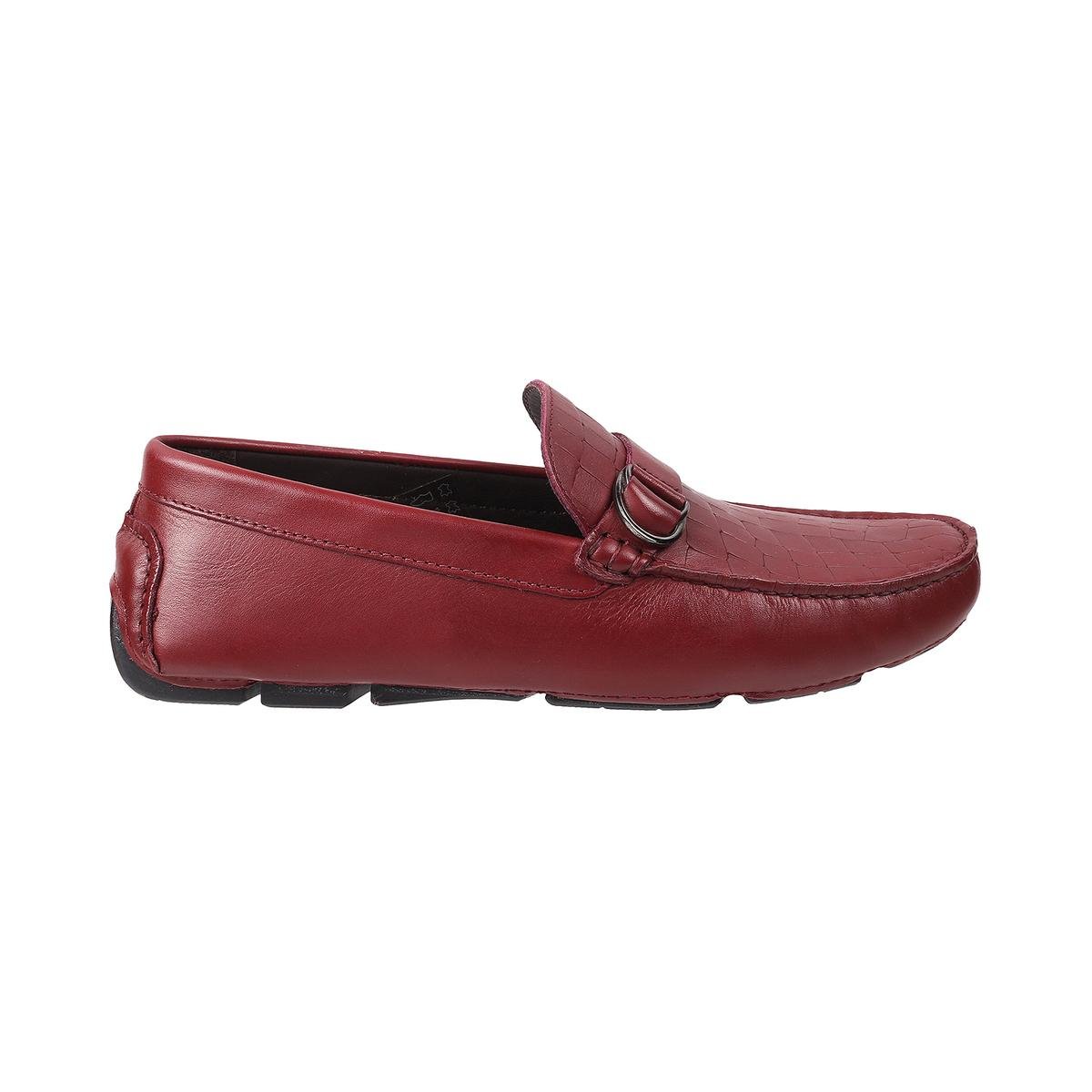 Wine red hot sale loafers mens