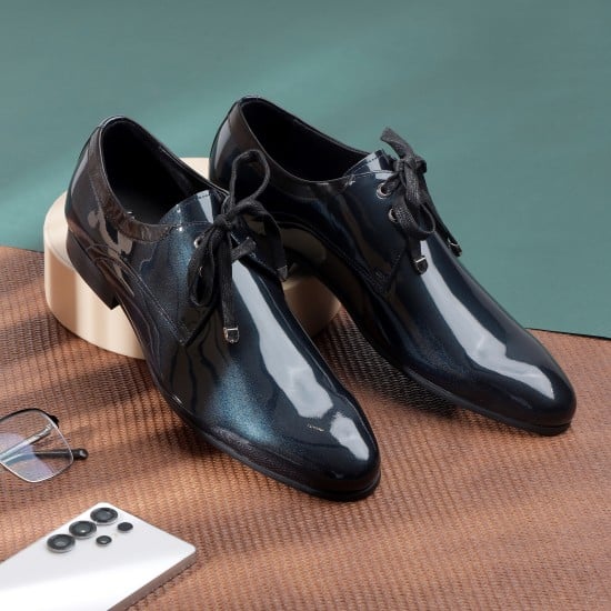 Men Blue-navy Party Lace Up