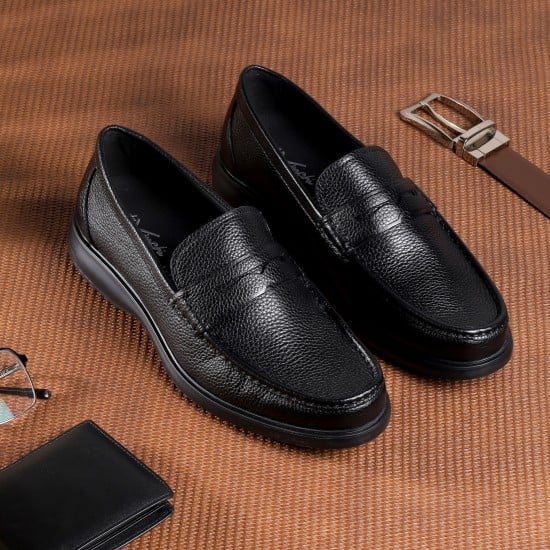 Men Black Formal Moccasin