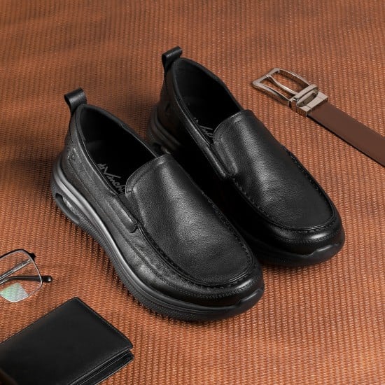 Men Black Casual Loafers