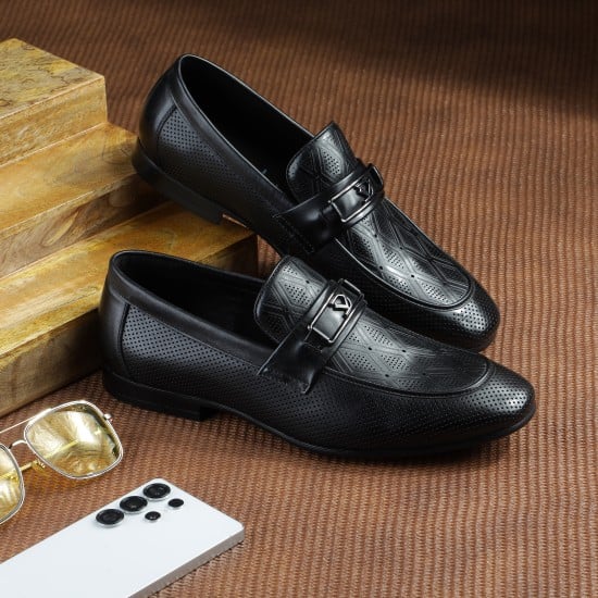 Men Black Formal Moccasin