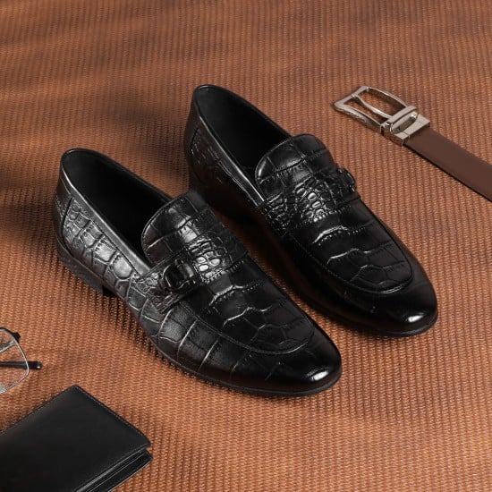 Men Black Formal Moccasin