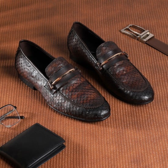 Men Coffee Formal Moccasin