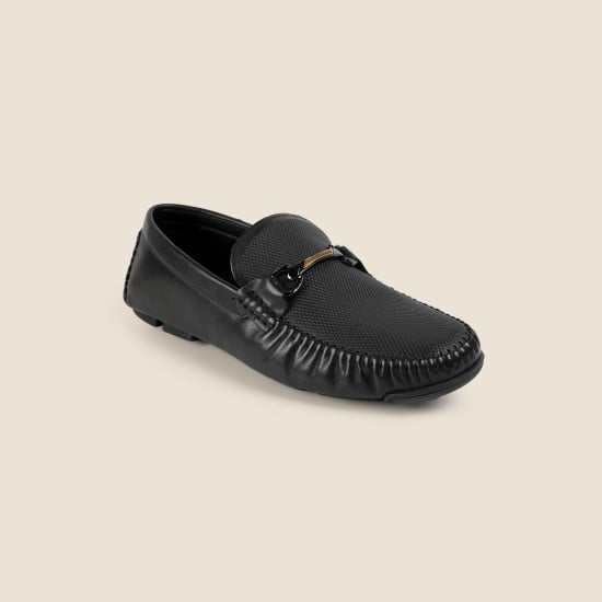Men Black Casual Loafers