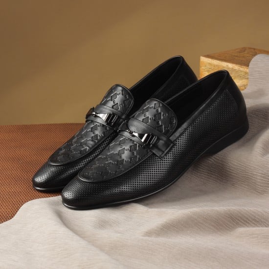 Men Black Formal Moccasin
