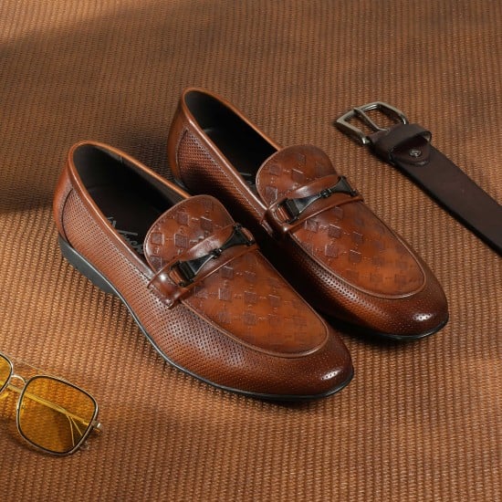 Men Tan Formal Moccasin