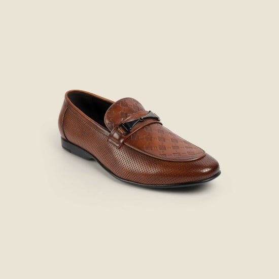 Men Tan Formal Moccasin