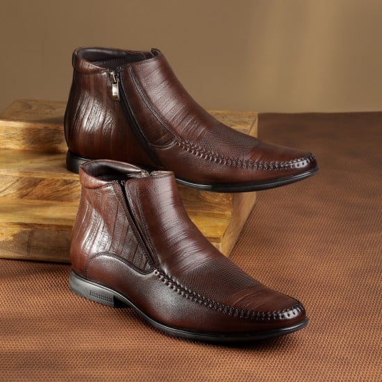 Men Brown Formal Boots