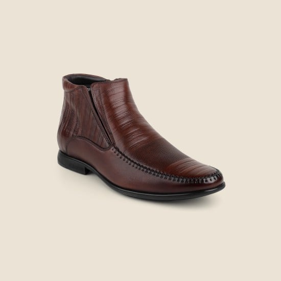 Men Brown Formal Boots