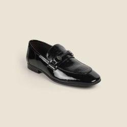 Men Black Party Moccasin