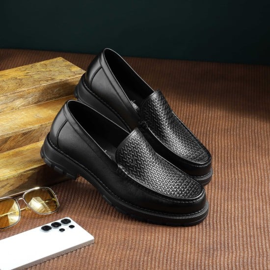 Men Black Formal Moccasin