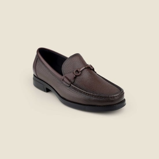 Men Brown Formal Moccasin