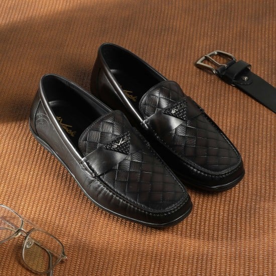 Men Black Casual Loafers