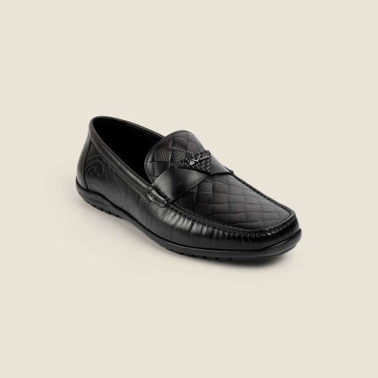 Men Black Casual Loafers