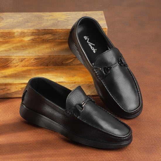Men Black Casual Loafers