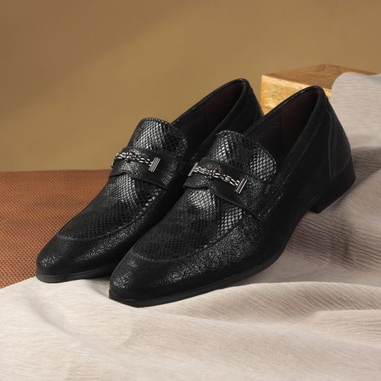 Men Black Formal Moccasin