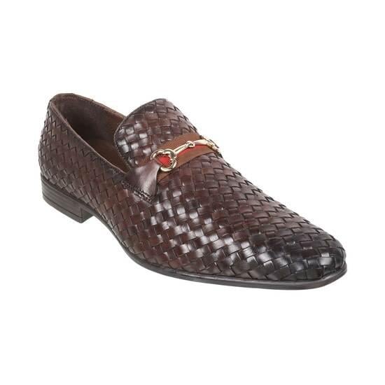 Men Brown Party Moccasin