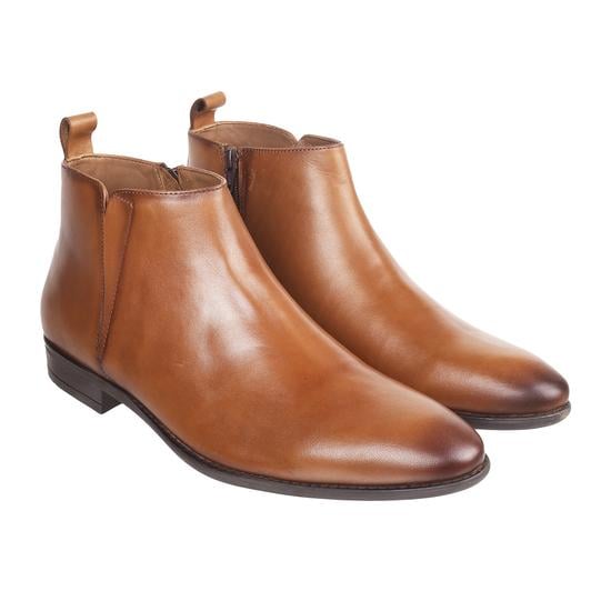 Men Tan Formal Boots