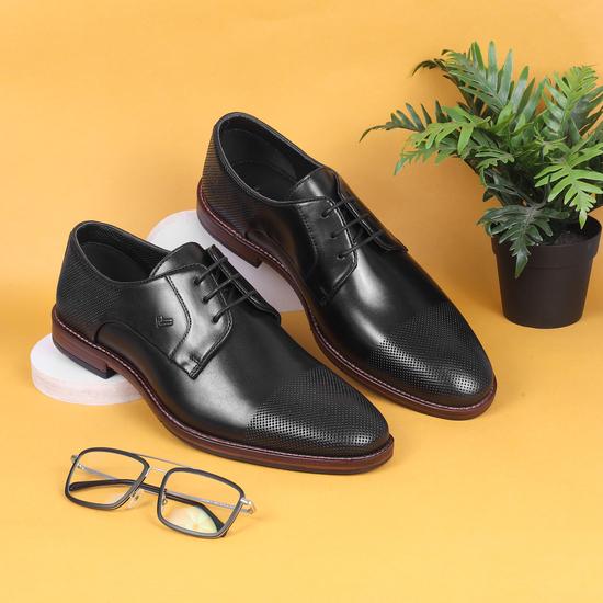 Men Black Formal Lace Up