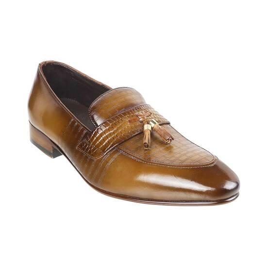 Men Tan Formal Moccasin