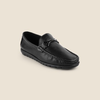 Buy Davinchi Men Black Casual Loafers Online | SKU: 14-1330  display picture 2