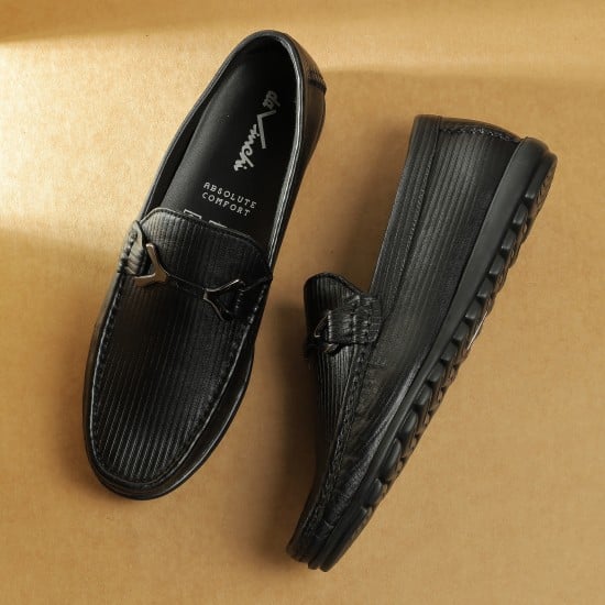 Men Black Casual Loafers