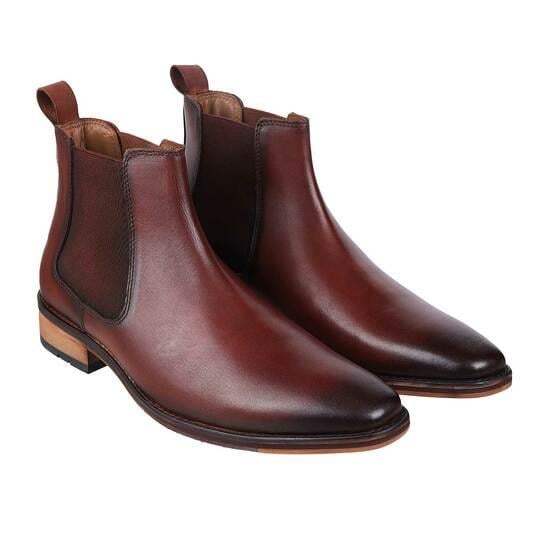 Men Tan Formal Boots