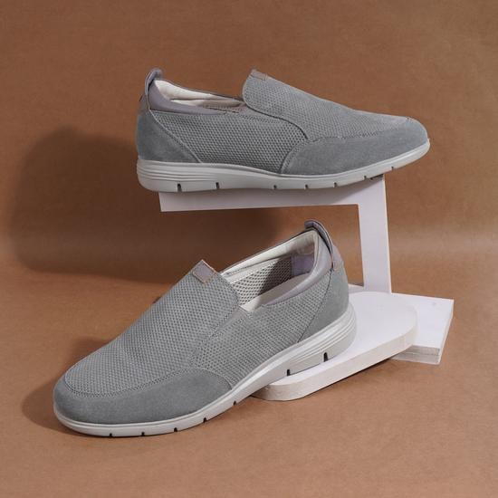 Men Grey Casual Moccasin