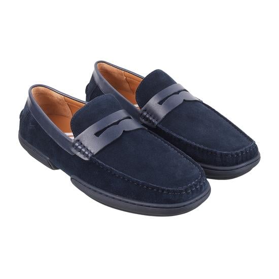 Men Navy-Blue Casual Loafers