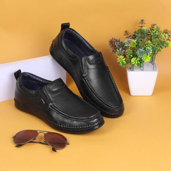 Men Black Casual Moccasin