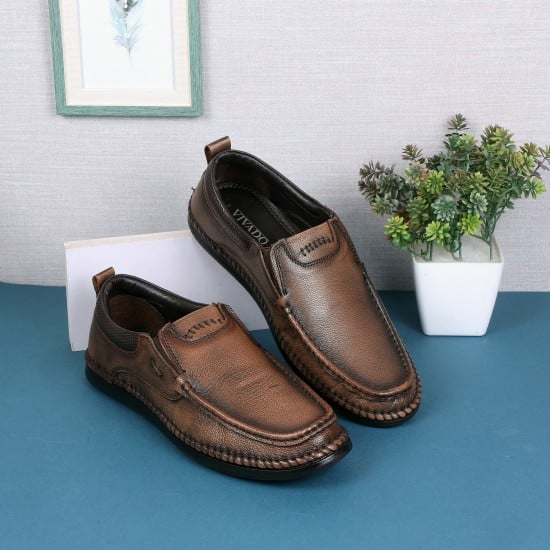 Men Tan Casual Moccasin