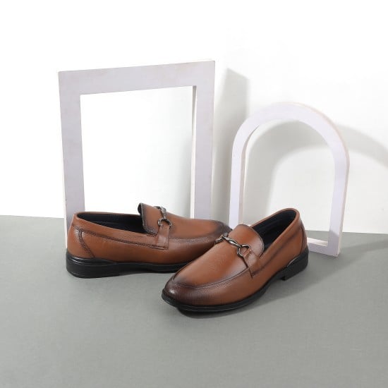 Men Tan Formal Moccasin