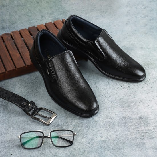 Men Black Formal Moccasin